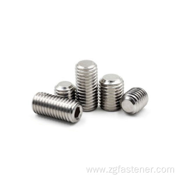 Stainless steel SUS304 set screws with flat point